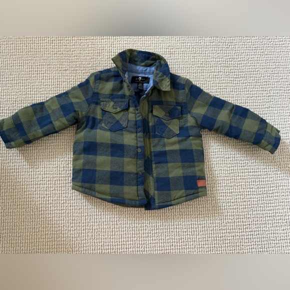 Seven for All Mankind Boys plaid jacket (12M) - Picture 1 of 4